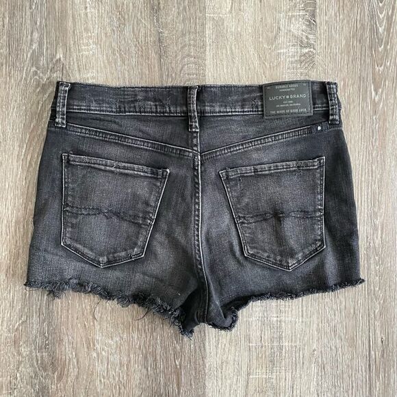 Lucky Brand The High Rise Shortie Denim Jean Shorts - Size: 6 / 28 - Picture 2 of 6